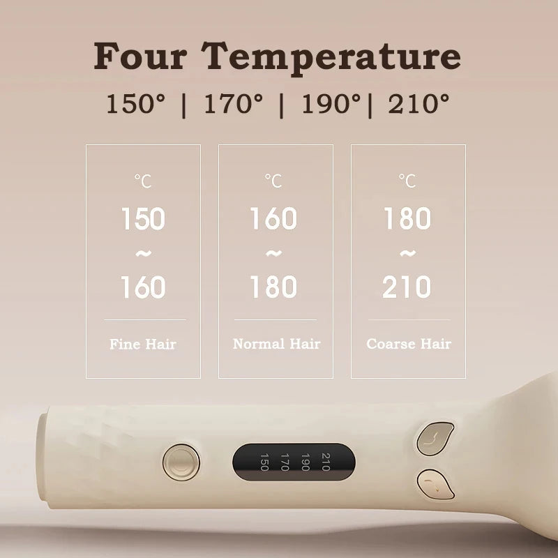 Automatic Hair Curler 28Mm Negative Ions Electric Ceramic Curling Hair Stick Rotating Curl Waves Anti-Tangle Curling Iron Styler
